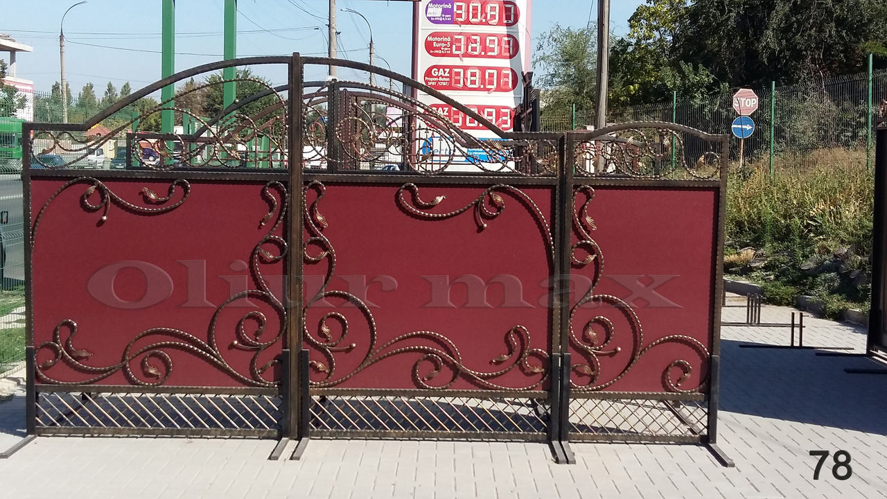 Balustrade, porți, copertine, garduri, gratii , uși metalice și alte confecții din fier forjat. imagine 7
