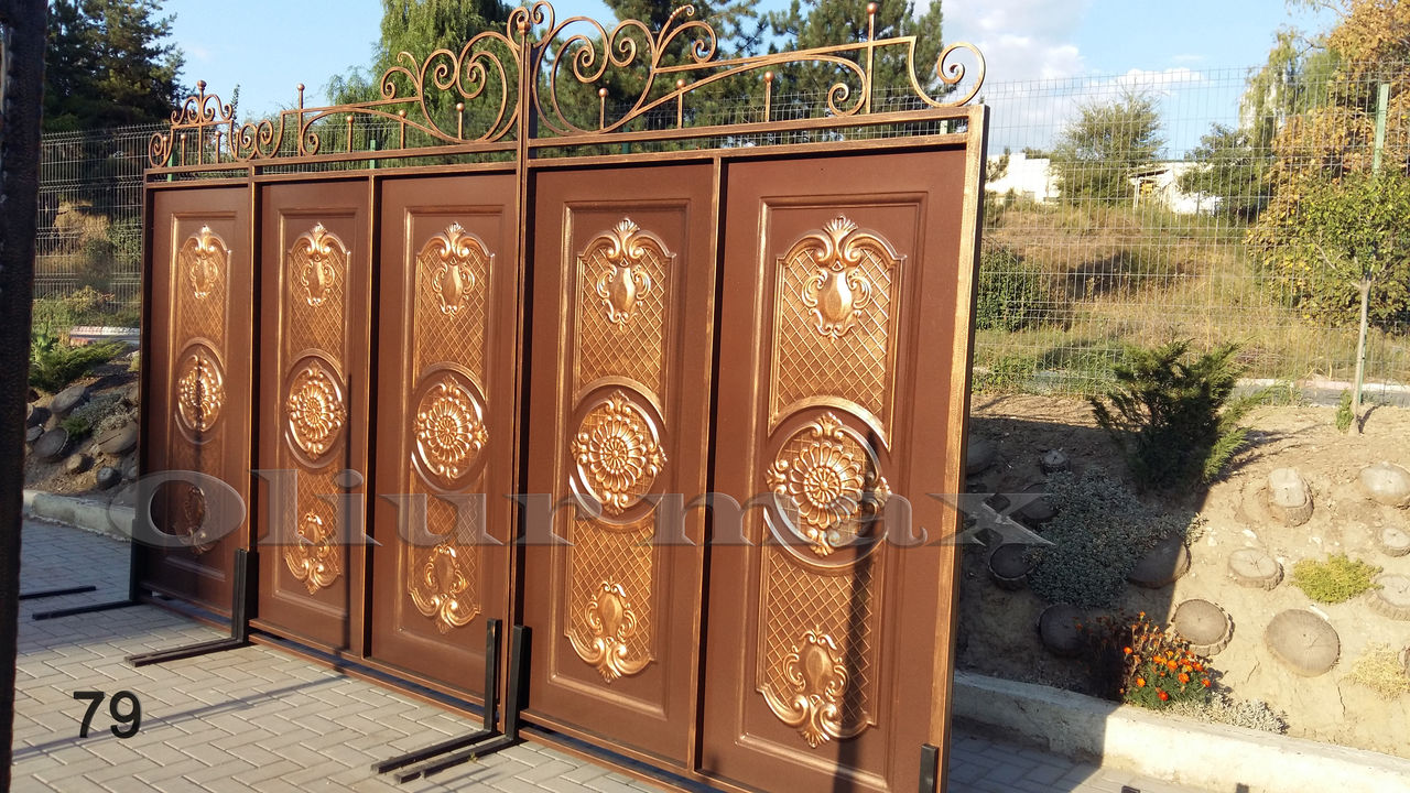 Balustrade, porți, copertine, garduri, gratii , uși metalice și alte confecții din fier forjat. imagine 8