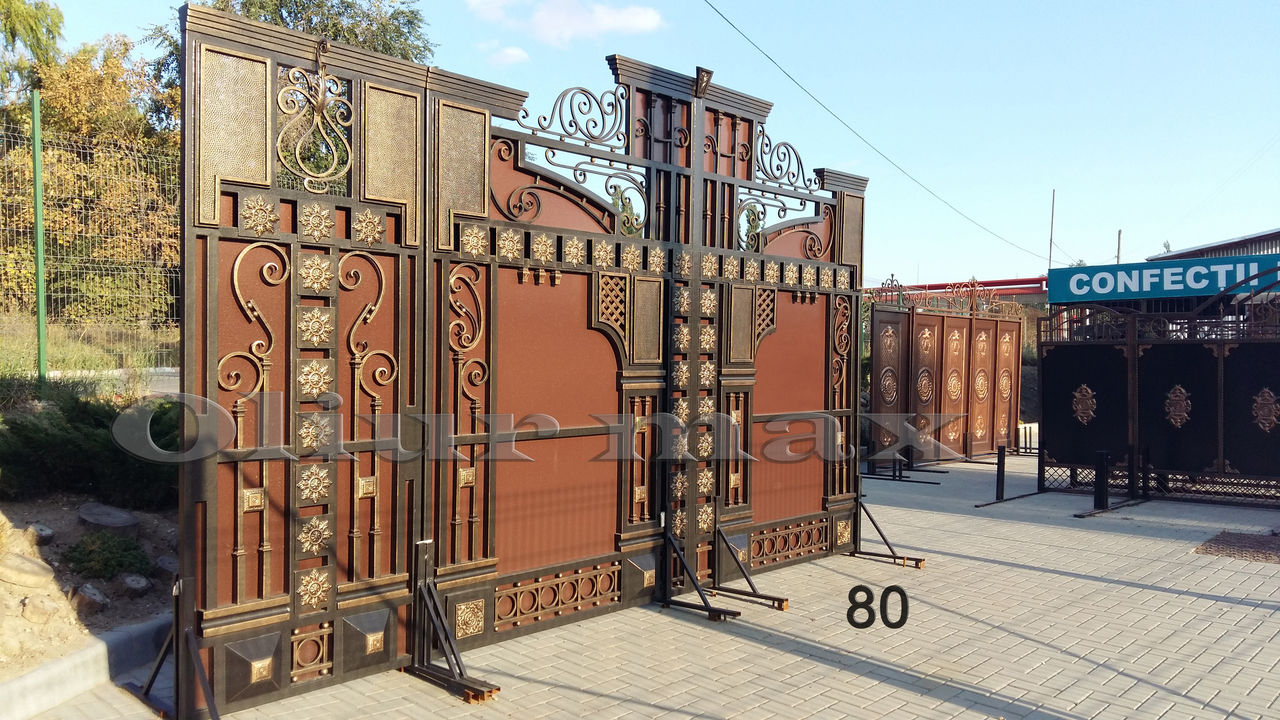 Balustrade, porți, copertine, garduri, gratii , uși metalice și alte confecții din fier forjat. imagine 9