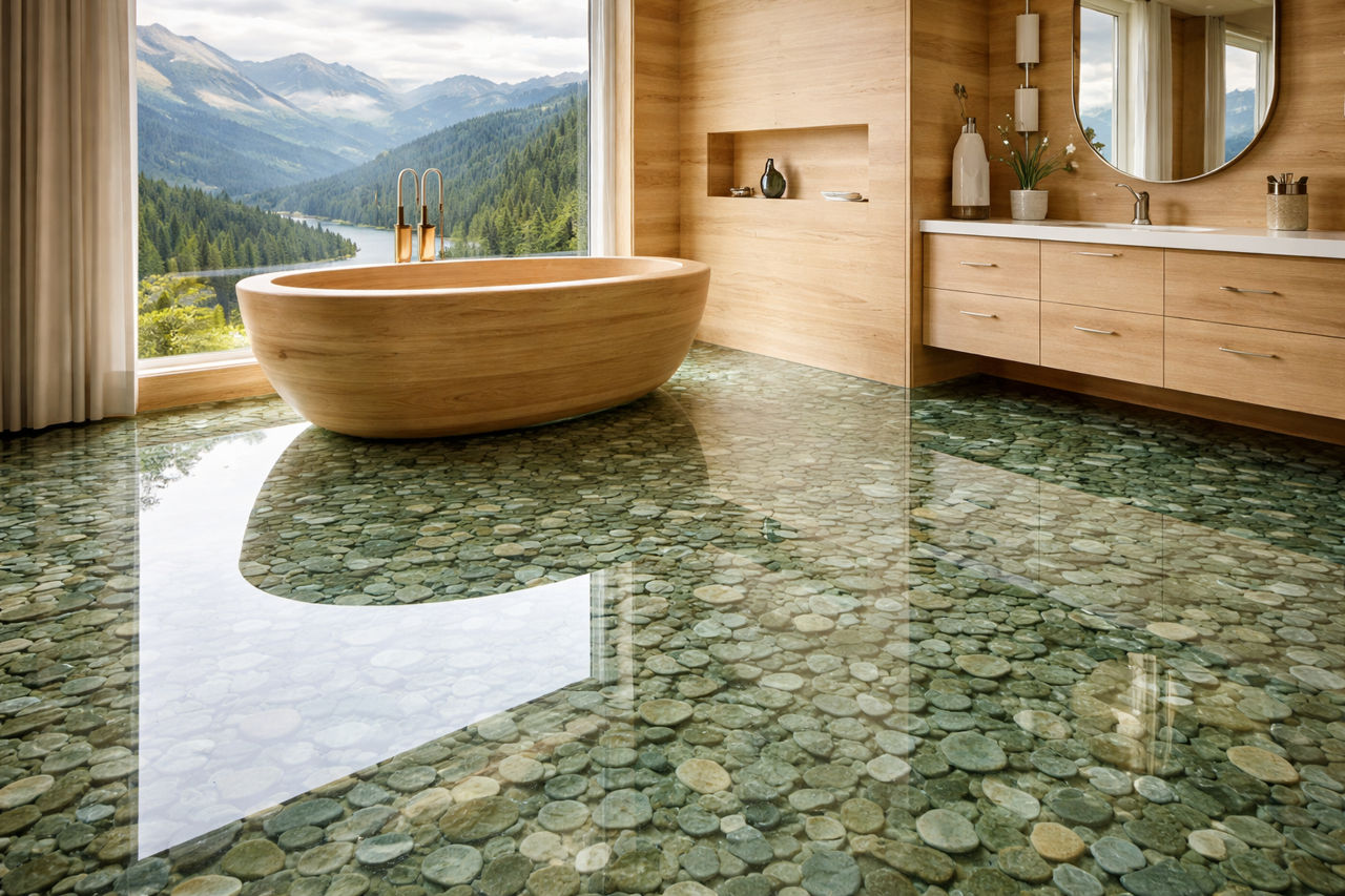 Podea (pardoseală) decorativă / Turnare epoxidică a podelelor изображение 3