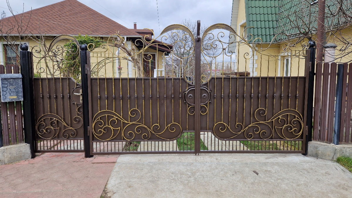 Vopsim Garduri, Porți și alte elemente din Metal, Piatră, Beton sau Lemn. imagine 4