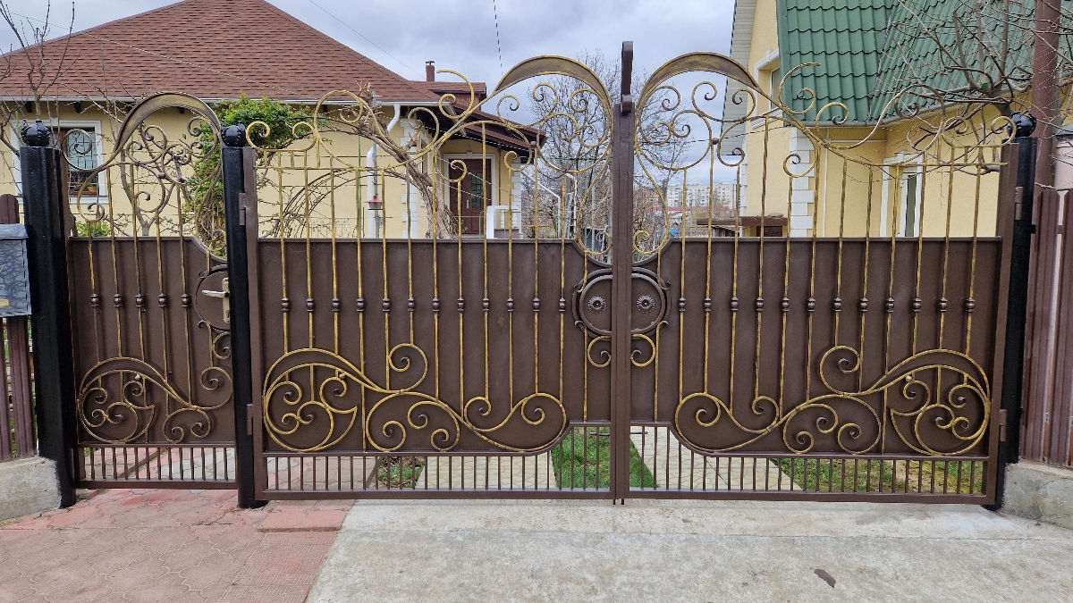 Vopsim Garduri, Porți și alte elemente din Metal, Piatră, Beton sau Lemn. imagine 5